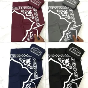 Large Size Muslim Foldable Portable prayer Mat for travelling, Portable Travel Prayer Pocket Mat - Musallah - Sajjadah - Janimaz - Janamaz - Jaenamaz - safri janamaz- Islamic - Multi Color